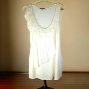 Charlotte Russe ruffled tank top. Size Medium. C242​​